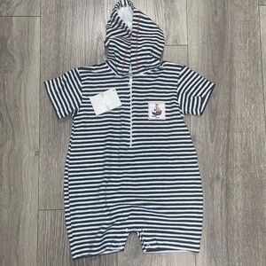 Summer terrycloth baby romper